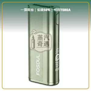 Fasoul C2 二回機薄荷綠 相容 TEREA／SENTIA 一彈兩抽 20支續航，顏色：薄荷綠，產品主圖